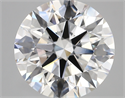 Lab Created Diamond 5.49 Carats, Round with ideal Cut, D Color, vs1 Clarity and Certified by IGI