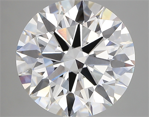 Picture of Lab Created Diamond 5.49 Carats, Round with ideal Cut, F Color, vvs2 Clarity and Certified by IGI