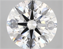 Lab Created Diamond 5.48 Carats, Round with ideal Cut, E Color, vvs2 Clarity and Certified by IGI