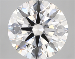 Picture of Lab Created Diamond 5.48 Carats, Round with ideal Cut, E Color, vvs2 Clarity and Certified by IGI