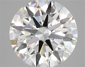 Picture of Lab Created Diamond 5.48 Carats, Round with ideal Cut, E Color, vvs2 Clarity and Certified by IGI
