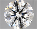 Lab Created Diamond 5.48 Carats, Round with ideal Cut, F Color, vvs2 Clarity and Certified by IGI