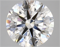 Lab Created Diamond 5.48 Carats, Round with ideal Cut, F Color, vs1 Clarity and Certified by IGI