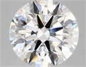 Lab Created Diamond 5.47 Carats, Round with ideal Cut, E Color, vvs2 Clarity and Certified by IGI