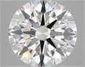 Lab Created Diamond 5.46 Carats, Round with ideal Cut, D Color, vs1 Clarity and Certified by IGI