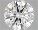 Lab Created Diamond 5.45 Carats, Round with ideal Cut, D Color, vs1 Clarity and Certified by IGI