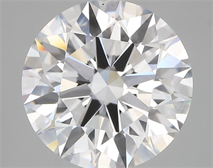Picture of Lab Created Diamond 5.45 Carats, Round with ideal Cut, D Color, vs1 Clarity and Certified by IGI