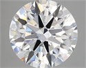 Lab Created Diamond 5.45 Carats, Round with ideal Cut, F Color, vvs2 Clarity and Certified by IGI
