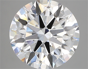 Picture of Lab Created Diamond 5.45 Carats, Round with ideal Cut, F Color, vvs2 Clarity and Certified by IGI
