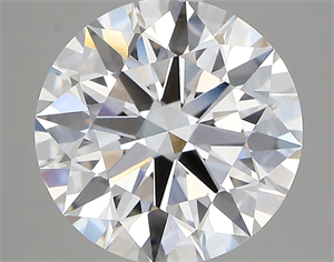 Picture of Lab Created Diamond 5.42 Carats, Round with ideal Cut, E Color, vvs2 Clarity and Certified by IGI