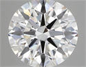 Lab Created Diamond 5.42 Carats, Round with ideal Cut, E Color, vs2 Clarity and Certified by IGI