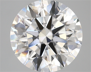 Picture of Lab Created Diamond 5.41 Carats, Round with ideal Cut, D Color, vs1 Clarity and Certified by IGI