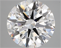 Lab Created Diamond 5.41 Carats, Round with ideal Cut, E Color, vs2 Clarity and Certified by IGI