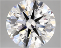 Lab Created Diamond 5.39 Carats, Round with ideal Cut, D Color, vvs2 Clarity and Certified by IGI