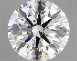 Picture of Lab Created Diamond 5.39 Carats, Round with ideal Cut, D Color, vs1 Clarity and Certified by IGI