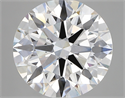 Lab Created Diamond 5.38 Carats, Round with ideal Cut, D Color, vvs2 Clarity and Certified by IGI