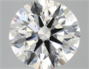 Lab Created Diamond 5.35 Carats, Round with ideal Cut, E Color, vvs2 Clarity and Certified by IGI