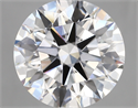 Lab Created Diamond 5.34 Carats, Round with ideal Cut, D Color, vs1 Clarity and Certified by IGI