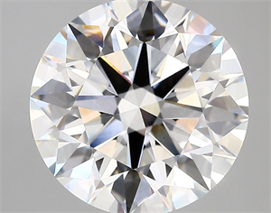 Picture of Lab Created Diamond 5.33 Carats, Round with ideal Cut, D Color, vvs2 Clarity and Certified by IGI