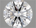 Lab Created Diamond 5.33 Carats, Round with ideal Cut, D Color, vvs2 Clarity and Certified by IGI