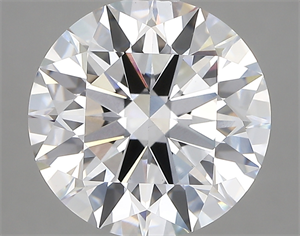 Picture of Lab Created Diamond 5.33 Carats, Round with ideal Cut, D Color, vvs2 Clarity and Certified by IGI