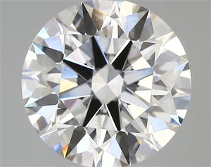 Picture of Lab Created Diamond 5.33 Carats, Round with ideal Cut, D Color, vs2 Clarity and Certified by IGI