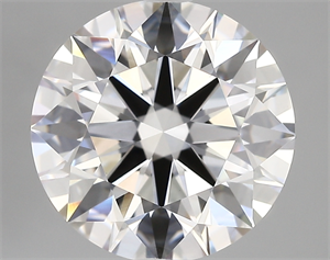 Picture of Lab Created Diamond 5.32 Carats, Round with ideal Cut, E Color, vvs2 Clarity and Certified by IGI