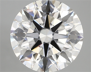 Picture of Lab Created Diamond 5.32 Carats, Round with ideal Cut, D Color, vs2 Clarity and Certified by IGI