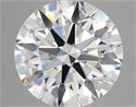 Lab Created Diamond 5.30 Carats, Round with ideal Cut, E Color, vs1 Clarity and Certified by IGI