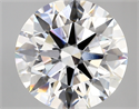 Lab Created Diamond 5.29 Carats, Round with ideal Cut, E Color, vvs2 Clarity and Certified by IGI