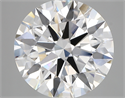 Lab Created Diamond 5.27 Carats, Round with ideal Cut, E Color, vs1 Clarity and Certified by IGI