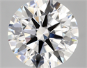 Lab Created Diamond 5.27 Carats, Round with ideal Cut, D Color, vvs2 Clarity and Certified by IGI