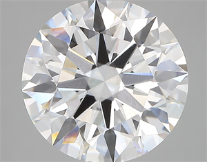 Picture of Lab Created Diamond 5.26 Carats, Round with ideal Cut, D Color, vvs2 Clarity and Certified by IGI