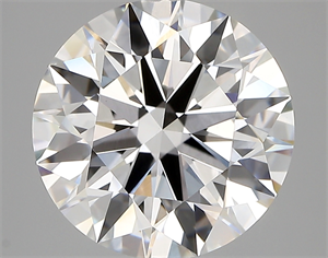 Picture of Lab Created Diamond 5.25 Carats, Round with ideal Cut, D Color, vvs2 Clarity and Certified by IGI