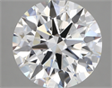 Lab Created Diamond 5.22 Carats, Round with ideal Cut, D Color, vvs2 Clarity and Certified by IGI