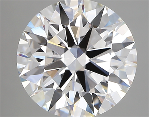 Picture of Lab Created Diamond 5.22 Carats, Round with ideal Cut, D Color, vs2 Clarity and Certified by IGI