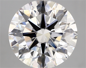 Picture of Lab Created Diamond 5.21 Carats, Round with ideal Cut, E Color, vvs2 Clarity and Certified by IGI