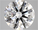 Lab Created Diamond 5.21 Carats, Round with ideal Cut, D Color, vvs2 Clarity and Certified by IGI