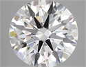 Lab Created Diamond 5.20 Carats, Round with ideal Cut, D Color, vvs2 Clarity and Certified by IGI
