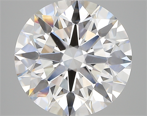 Picture of Lab Created Diamond 5.20 Carats, Round with ideal Cut, D Color, vvs2 Clarity and Certified by IGI