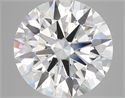 Lab Created Diamond 5.20 Carats, Round with ideal Cut, E Color, vvs2 Clarity and Certified by IGI