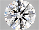 Lab Created Diamond 5.19 Carats, Round with ideal Cut, E Color, vvs2 Clarity and Certified by IGI