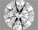 Lab Created Diamond 5.19 Carats, Round with ideal Cut, D Color, vvs2 Clarity and Certified by IGI