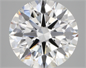 Lab Created Diamond 5.19 Carats, Round with ideal Cut, D Color, vvs2 Clarity and Certified by IGI
