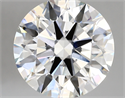 Lab Created Diamond 5.18 Carats, Round with ideal Cut, G Color, vvs2 Clarity and Certified by IGI