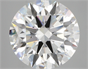 Lab Created Diamond 5.17 Carats, Round with ideal Cut, F Color, vvs2 Clarity and Certified by IGI