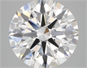 Lab Created Diamond 5.17 Carats, Round with ideal Cut, D Color, vvs2 Clarity and Certified by IGI