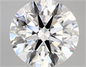 Lab Created Diamond 5.16 Carats, Round with ideal Cut, D Color, vvs2 Clarity and Certified by IGI