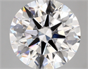 Lab Created Diamond 5.15 Carats, Round with ideal Cut, D Color, vvs2 Clarity and Certified by IGI