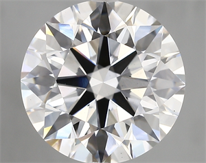 Picture of Lab Created Diamond 5.15 Carats, Round with ideal Cut, D Color, vs1 Clarity and Certified by IGI